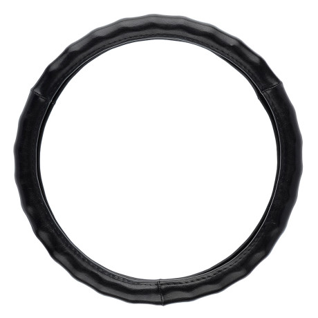 ЕРМАК   Оплетка руля, натуральная кожа глянец, цвет черный, размер M