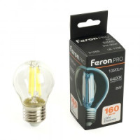 Feron.PRO филамент шар G45 E27 8W 1320lm 6400K 6K 175-265V 78х45 LB-1708 51255