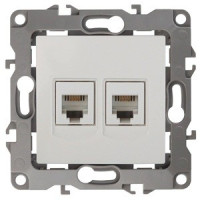 ЭРА 12 мех. роз. телеф. СУ 2 мест. RJ11 Бел.автоклеммы 12-3106-01 0967