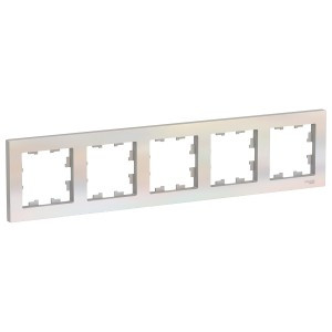 Systeme Electric AtlasDesign рамка СУ 5 мест. жемчуг ATN000405 (5!)