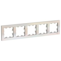 Systeme Electric AtlasDesign рамка СУ 5 мест. жемчуг ATN000405 (5!)