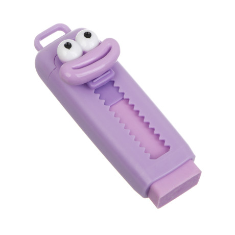 Ластик выдвижной "Мемы", 8,5х2,5см, ТПР, пластик, 4 вида, шоу-бокс