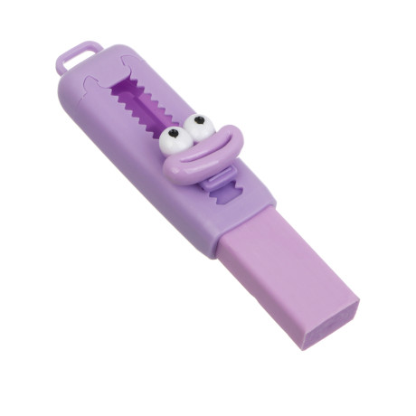 Ластик выдвижной "Мемы", 8,5х2,5см, ТПР, пластик, 4 вида, шоу-бокс