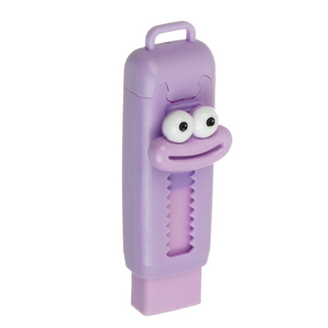 Ластик выдвижной "Мемы", 8,5х2,5см, ТПР, пластик, 4 вида, шоу-бокс