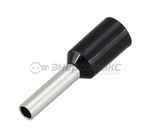 REXANT наконечник штыревой втулочный изолир. НШВИ  1,5-8, черный (уп.100шт, цена за шт) 08-0814