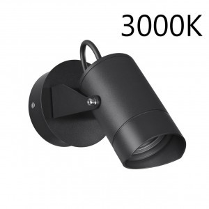 ODEON LIGHT 6647/10WL3 NATURE ODL25  черн/мет Бра IP54 LED 10W 3000K AC85-265V STIMA