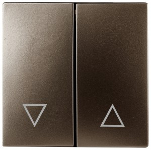 ЭРА 12/Elegance Клавиша для выкл. д/жалюзи, бронза 12-6203-13 6897