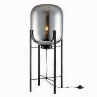 ST LUCE Торшер  40W E27 Выключатель на шнуре 910x380 Черный/Дымчатый IP20 SL1050.715.01