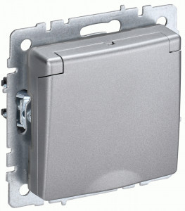 IEK BRITE мех. роз. СУ земля(штор, крыш.) 16А IP44 РСбш10-3-44-БрА алюминий BR-R16-16-44-K47