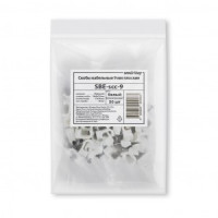 Smartbuy скоба плоская пластиковая с гвоздем СПП 9мм белая (50шт в уп, цена за уп.) (SBE-scc-9)