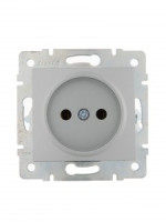 Lezard KARINA мех. роз. СУ 1 мест. 16А  керамика матов. серебро (корп. ABS) 707-4388-121