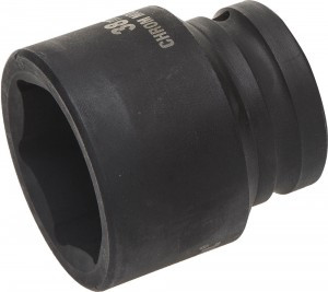 Торц головка KRAFTOOL "INDUSTRIE QUALITAT" удар (3/4"), FLANK, Cr-Mo, фосфатирован, 38мм zu27945-38