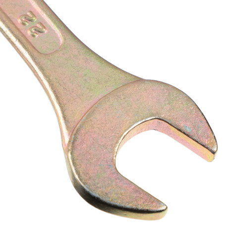 ЕРМАК Ключ рожково-накидной, 22мм, желтый цинк