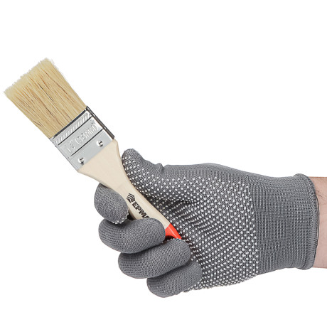 ЕРМАК Кисть малярная плоская "Стандарт" нат. щетина 1,5" (38мм)