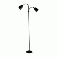 General LOFT св-к напольный торшер 2x60W E27 h=178см 125х130 металл/черный 801016