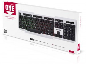 Клавиатура проводная с подсветкой Smartbuy ONE 333 USB бело-черная (SBK-333U-WK)/20