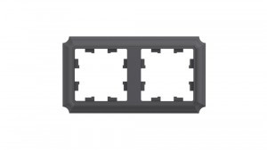 Systeme Electric AtlasDesign ANTIQUE рамка СУ 2 мест. БАЗАЛЬТ ATN101402 (5!)