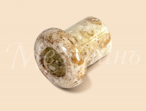 МЕЗОНИНЪ Втулка межстеновая фарфор (керамика) D25х25мм Мрамор (уп.2шт, цена за шт) GE70010-19