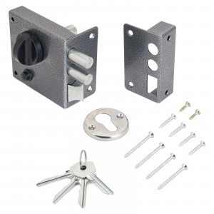 Омега Д-град ЗНЗ серебро с защелкой  Замок накладной (15)