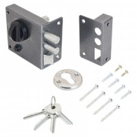 Омега Д-град ЗНЗ серебро с защелкой  Замок накладной (15)