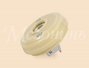 МЕЗОНИНЪ роз. СУ 1 мест. комп. RJ45 без рамки (D70x25), слон.кость фарфор GE70341-02k