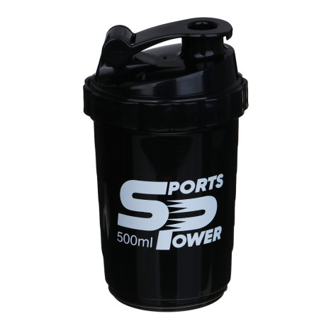 SILAPRO Спортивный шейкер 3 в 1 (пружина-венчик, два контейнера), 500мл, 25x9см, полипропилен