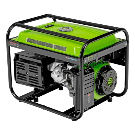 Генератор бензиновый БС-8000Э, 6,6 кВт, 230В, четырехтактный, 25 л, электростартер Сибртех