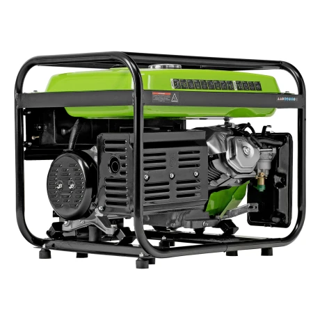 Генератор бензиновый БС-8000Э, 6,6 кВт, 230В, четырехтактный, 25 л, электростартер Сибртех