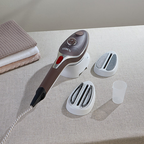 LEBEN Щётка-отпариватель-утюг 1000Вт, тефл. покрыт, терморегулятор, резевр. 100мл, пар 15гр.мин.