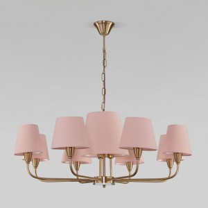 Eurosvet св-к подвес. E14 11x40W 860х860х840 мет розовый/латунь Milos 60154 a064997