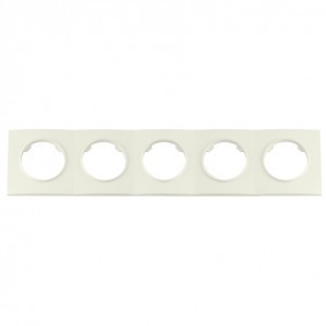 Bylectrica РЕТРО ПРОВАНС квадрат Рамка СУ 5 мест. (ЮЛИГ.735212.504 беж.)