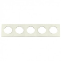 Bylectrica РЕТРО ПРОВАНС квадрат Рамка СУ 5 мест. (ЮЛИГ.735212.504 беж.)