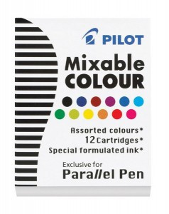 Чернила Чернильный картридж PILOT Parallel Pen 12 цветов 12 шт/уп IC-P3-AST 1006828