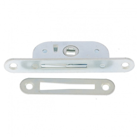 Завертка врезная ЗР2-2 с планкой, цинк, 5 шт, (Металлист)