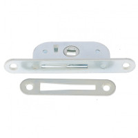 Завертка врезная ЗР2-2 с планкой, цинк, 5 шт, (Металлист)