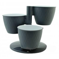 Каскад цветочный &quot;Пирамида&quot;серый муссон Ливингрин(10)