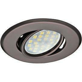 Ecola DH09 MR16 GU5.3 св-к поворот.плоский Черный Хром 25x90 FT1603EFS (10!)