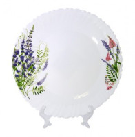 Тарелка обеденная Лаванда 24см стеклокерамика (кратность 6шт!!!) МФК MFK21042