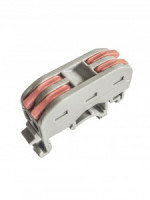 SmartBuy клемма проходн СМК 222-422 с рычагом на DIN 2х(0,08-4мм2) (50шт, цена за шт) SBE-dincwcc-2