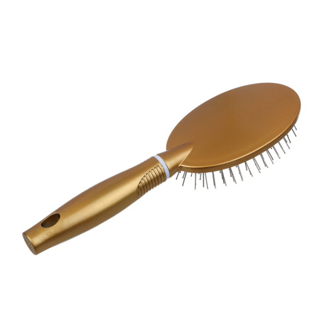 Расческа массажная тм ЮНИLOOK, с металл.зубчиками, пластик, 24,2х7см, 4 цвета