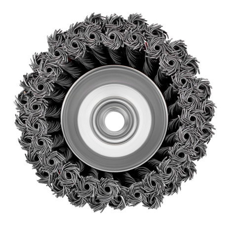 Щетка для УШМ, 125 мм, М14, "чашка", двухрядная, крученая проволока 0.8 мм Matrix