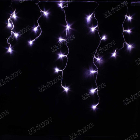 Гирлянда светодиодная ДОЖДЬ БЕЛАЯ /3м*0,7м ,100 лампочек, прозрачный провод/