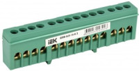 IEK шина PE "земля" в корп изол на DIN-рейку ШНИ-6х9-14-К-З