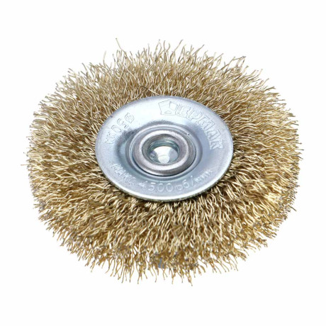 ЕРМАК PROFI Щетка дисковая для дрели, витая латунированная стальная проволока 0,3мм, 50мм