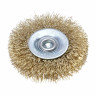 ЕРМАК PROFI Щетка дисковая для дрели, витая латунированная стальная проволока 0,3мм, 50мм