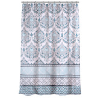 VETTA Шторка для ванной, с утяжелителем, полиэстер, 80 г/м2, 180х180 см, Орнамент, 013