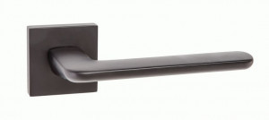 Ручка дверная компл.квадрат.основ. РЕНЦ Лана матовый черный никель INDH 95-03 MBN