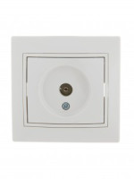 Lezard Мира роз. TV СУ 1 мест. бел. (RG6, оконечн.) (корпус PC) 701-0202-130