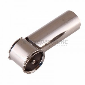 Переходник автоантенны шт. "Европа" - гнездо "Азия" угловой REXANT цена за шт (50!), 16-0433