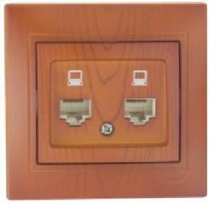 Lezard Мира роз. компьют. СУ 2 мест. сосна (RJ45) (корпус PC) 701-0801-141